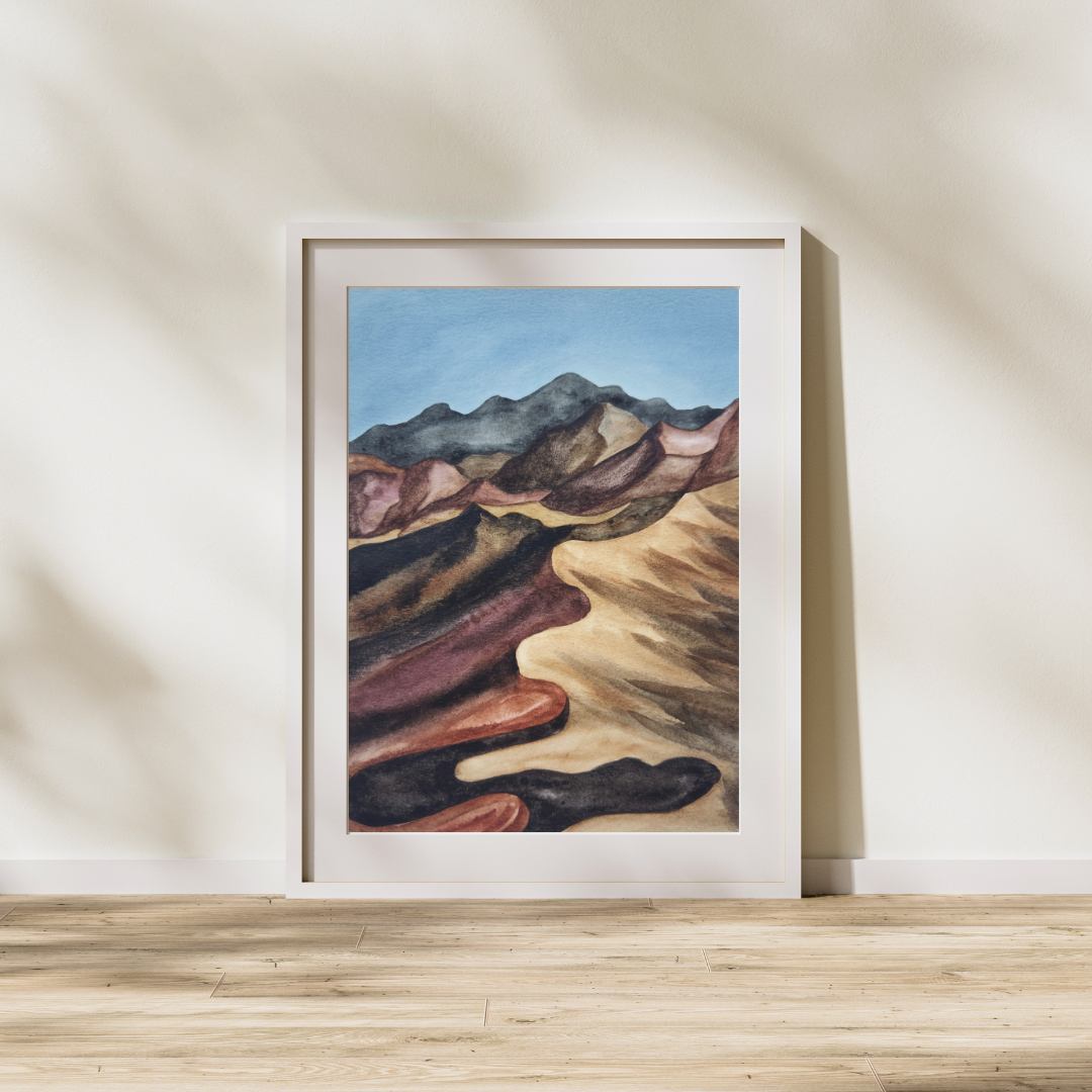 Zion National Park - The Narrows | Watercolor Art Print (Fall